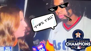 “F*ck Y’all” Houston Astros 2022 World Series Champions Post Game Interview 
