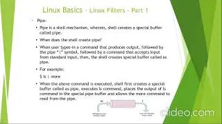 What're pipe and filters in Linux?