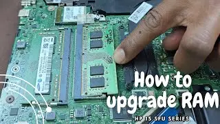 How to upgrade RAM in HP 15 SFU SERIES laptop | Step By Step