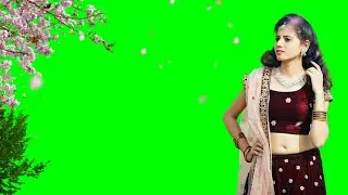 beautiful girl image green screen video | trending green screen status video