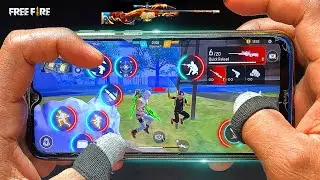 4 Finger Setting⚙️Awm Fast💨GlooWall⚡️Free Fire🔥Handcam😱Gameplay 