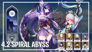 4.2 SPIRAL ABYSS RUN - Ayaka // Raiden Shogun | Genshin Impact
