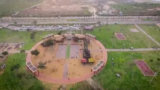 DJI Phantom 3 drone over Shlulit HaKhoref Municipal Park  פארק עירוני שלולית החורף