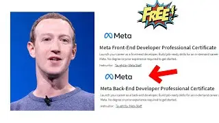 FREE Frontend/Backend Development Course by Meta!