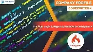 16 . User Login & Registrasi Myth Auth CodeIgniter 4