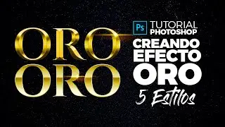 Photoshop Tutorial 🎨 Cómo Crear el Efecto ORO (Gold effect)