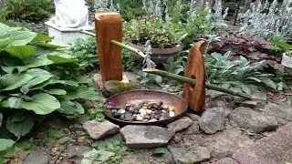 Woodworking :  Shishi Odoshi Japanese Bamboo Water Fountain // How-To