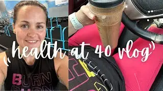 VLOG pre & post workout routine, sourdough bagels, running after a toddler +  “40 year old” things