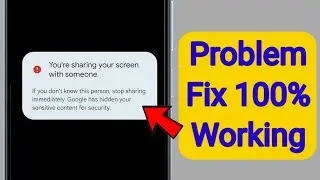 How to Fix Someone has access to your screen message problem | You’re sharing your screen Error Fix