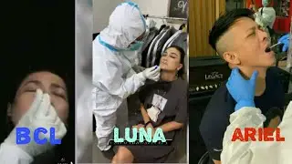 Ariel noah,luna maya dan bcl kompak tes swab covid 19