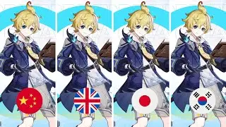 Mika voice line and elemental burst in all four languages l Genshin Impact