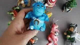Обзор ватных игрушек на елку за октябрь