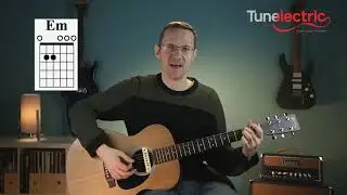 How to play Em and D 'open position' chords on the guitar