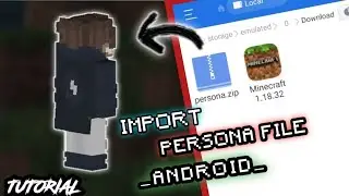 How To Import PERSONA file To MCPE Android (custom capes with skins pack) Tutorial