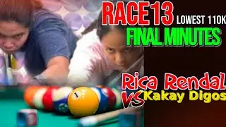FINAL Minutes Race13!! Rozel Panes Digos City Panalo sa 110K vs Rica Rendal