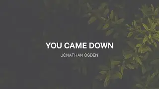 You Came Down - Jonathan Ogden | English & Portuguese Lyrics