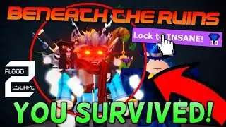 HOW TO BEAT BENEATH THE RUINS (FOR BEGINNERS) | Roblox Flood Escape 2