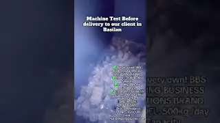 ICE Cube machine Testing before delivery
