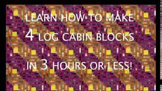 KAILUIA CABINS A LOG CABIN QUILT PROJECT BY STACY MICHELL