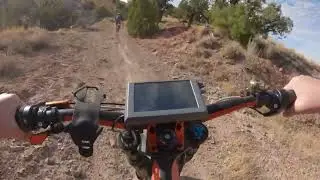 Optibike on Single Track in North Fruita Colorado