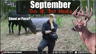 September Do and Do Nots in the Whitetail Woods!
