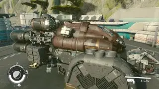 Starfield Crimson Fleet Ghost II Cool Looking Ship Interstitial Interior and Exterior Inspected