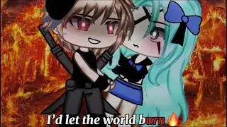 ID LET THE WORLD BURN FOR YOU🔥 | GACHA LIFE | VILLAN FEELS IN LOVE WITH THE BACKSTTABED HERO💗