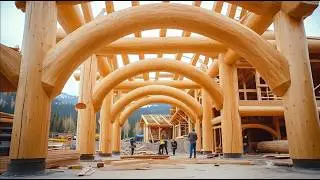 How to Build a Massive Log Cabin – Full Timber House Construction Process with Traditional Tools