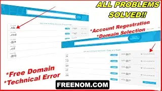 [SOLVED] Freenom domain not available | Freenom account registration | Freenom Technical error 2021