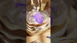 Посмотрите на моего приятеля - Пукку! 🍪💕#3d #3dcreator #animation #cute #cozy #3dart #art
