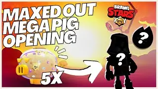 6 Mega Pig opneing, 5 maxed out! | Brawl Stars