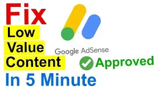 low value content adsense problem