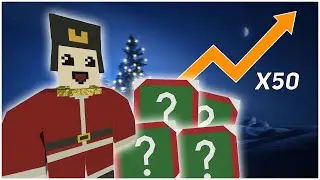 ОТКРЫВАЕМ 50 НОВОГОДНИХ ПОДАРКОВ В UNTURNED