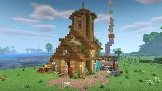 Minecraft | Armorer's House Tutorial | Starter House Tutorial