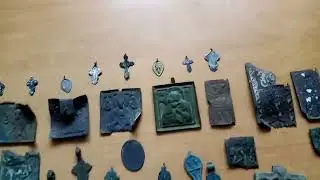 Все находки за пять сезонов копа. Металлопластика и кресты. 