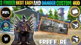 TOP 5 BEST CUSTOM HUD FREE FIRE 3 FINGER CLAW | BETTER THAN PC PLAYERS | 🔥 THREE FINGER CUSTOM HUD