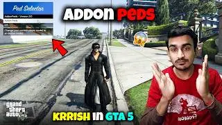 How to Install Peds in GTA 5 | Install Addon Ped Selector in GTA 5 | Krrish in GTA 5 | GTA 5 Mods