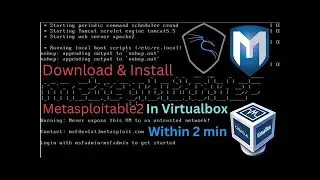 How To Install Metasploitable On Virtual Box No Error!