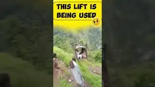 Dangling Cable Car | Pakistan Mountain Adventure| #shorts
