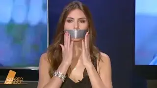 Tape Gagged Italian journalists