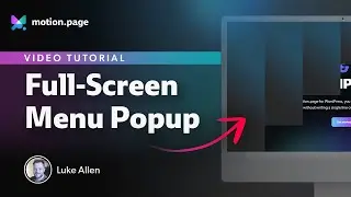 How To Animate a Full-Screen Menu Using Motion.page