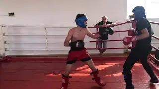 Кикбоксинг, внутренние спарринги, 3 раунда по 2 мин Величко - Тумикян