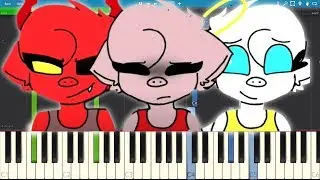 Grrrls Meme - Devil Piggy Angel - Piano Tutorial