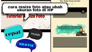 CARA RESIZE/UBAH UKURAN FOTO DI HP !! MUDAH CEPAT dan GRATIS