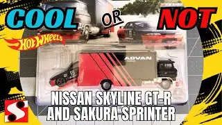 COOL or NOT Hot Wheels Nissan Skyline GT-R & Sakura Sprinter Car Culture Team Transport #shorts