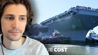 xQc Reacts to The True Cost Of The Most Advanced Aircraft Carrier | True Cost