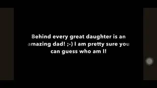 Happy birthday, dad!