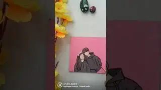 easy acrylic painting|couple acrylic painting ideas 💡