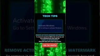 Remove Activate Windows WaterMark @BlackCherry1