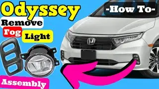 Honda Odyssey How to Remove Fog Light Assembly Lamp 2021 2022 2023 Low Beam  Removal Replacement